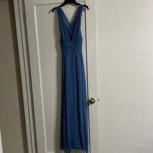 Bridesmaids ,maxi dress in blue